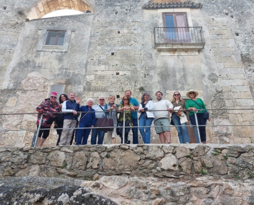 Jenna with group in Sicily